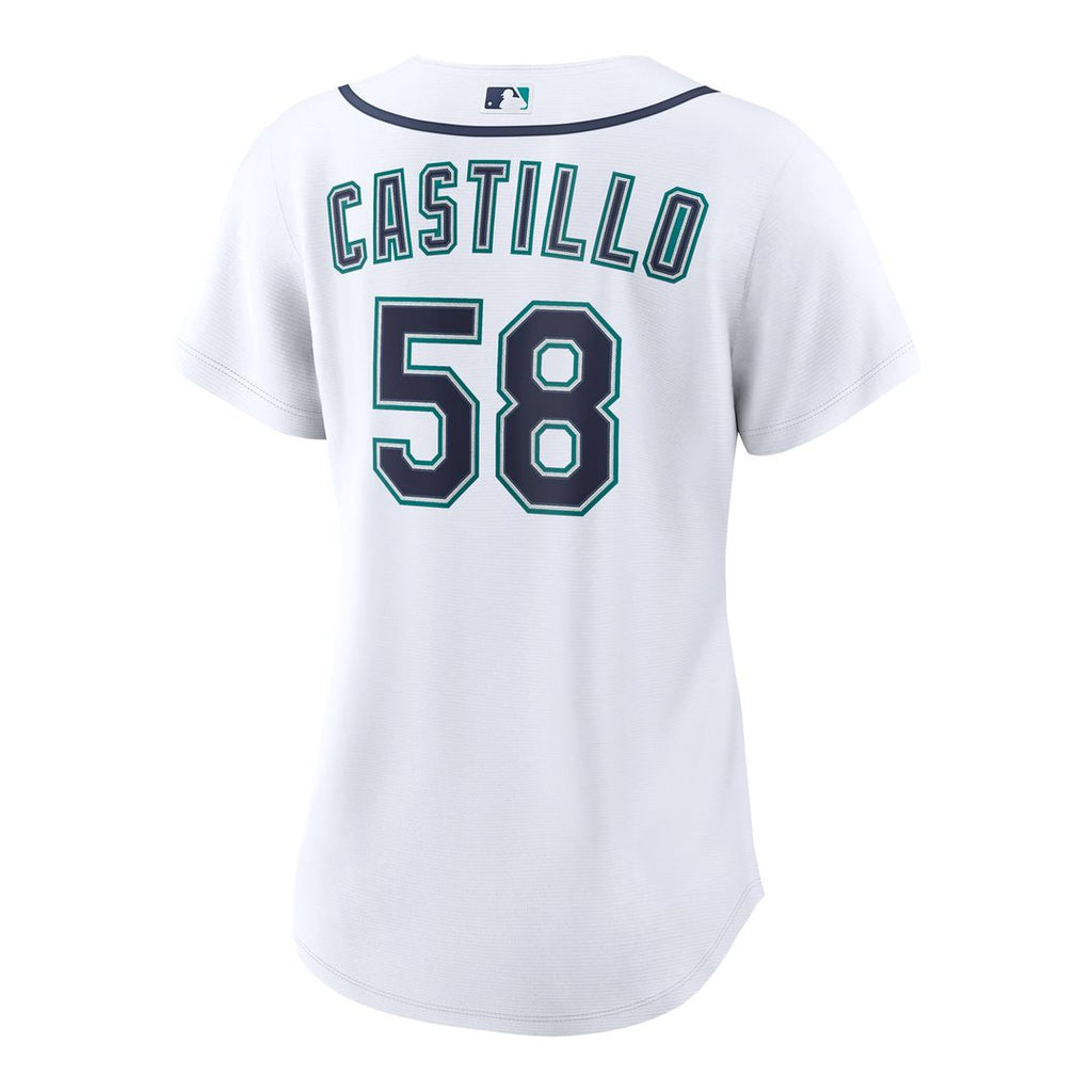 Seattle Mariners Luis Castillo Women's Home Replica Jersey (White)