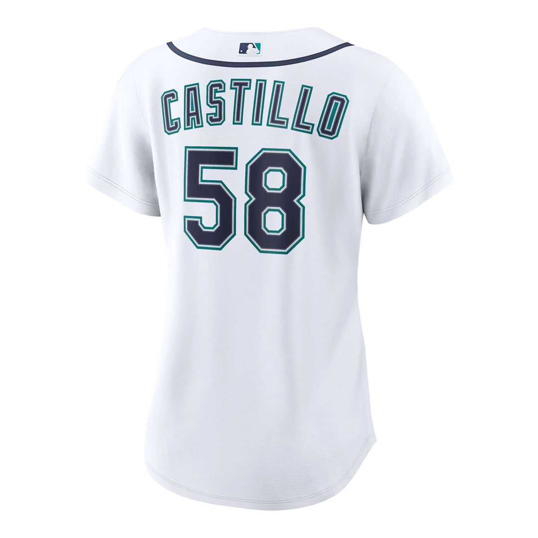 Seattle Mariners Luis Castillo Women's Home Replica Jersey (White)
