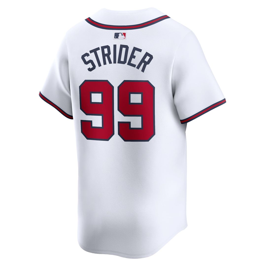 Atlanta Braves Spencer Strider Home Limited Jersey (White)