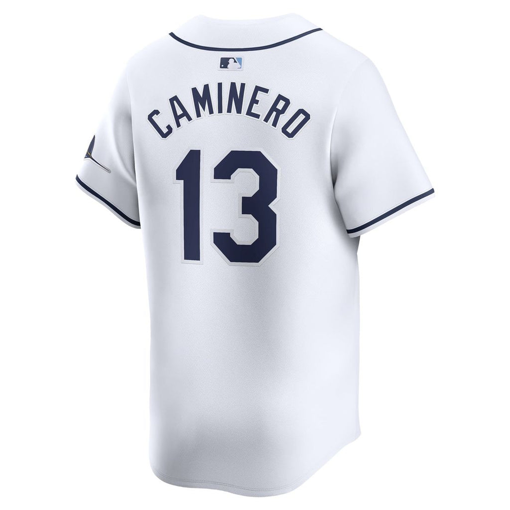 Tampa Bay Rays Junior Caminero Youth Home Limited Jersey (White)