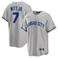 Kansas City Royals Bobby Witt Jr. Road Replica Jersey (Gray)