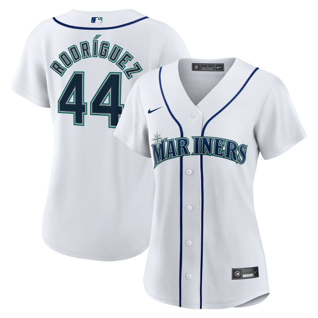 Seattle Mariners Julio Rodriguez Women's Home Replica Jersey (White)