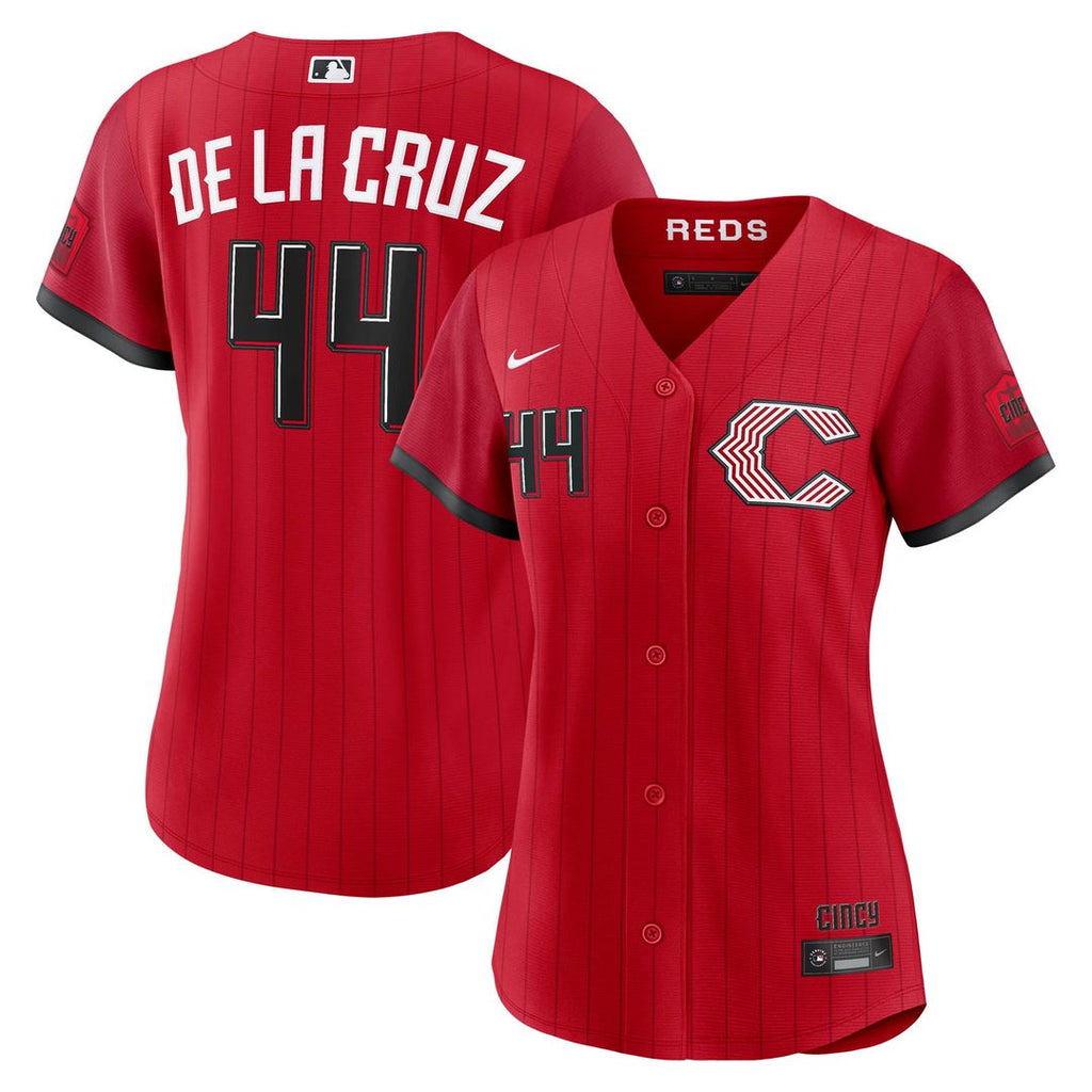 Cincinnati Reds Elly De La Cruz Women's 2026 City Connect Stadium Jersey (Red)