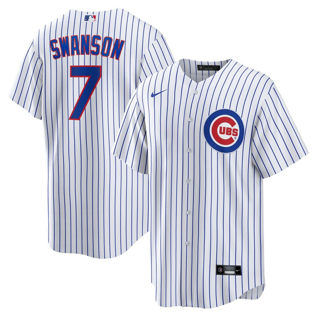 Chicago Cubs Dansby Swanson Replica Jersey (White)