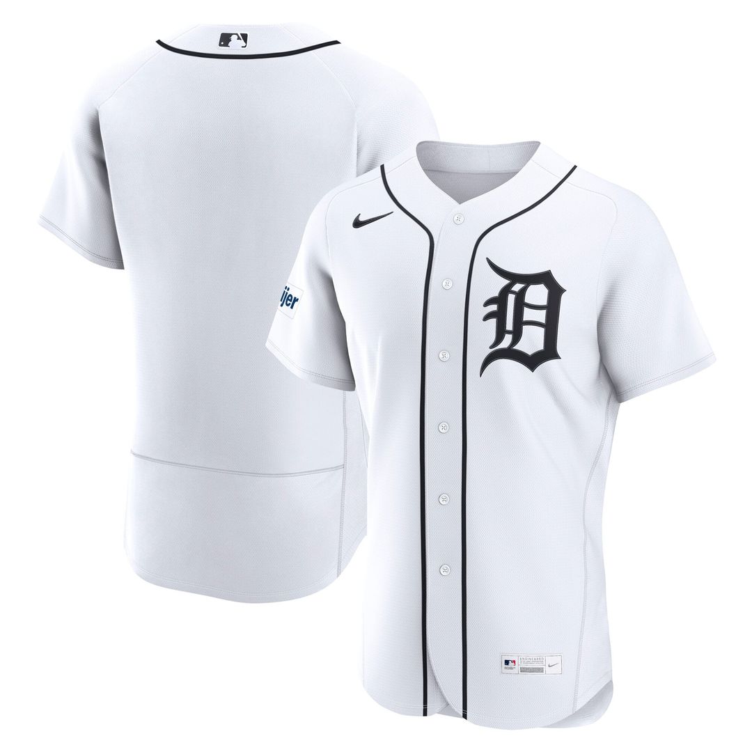 Detroit Tigers Home Authentic Jersey (White)