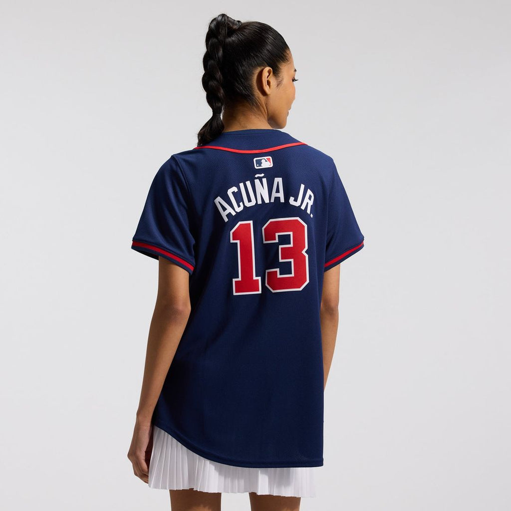 Atlanta Braves Ronald Acuña Jr. Women's Alternate Limited Jersey (Navy)