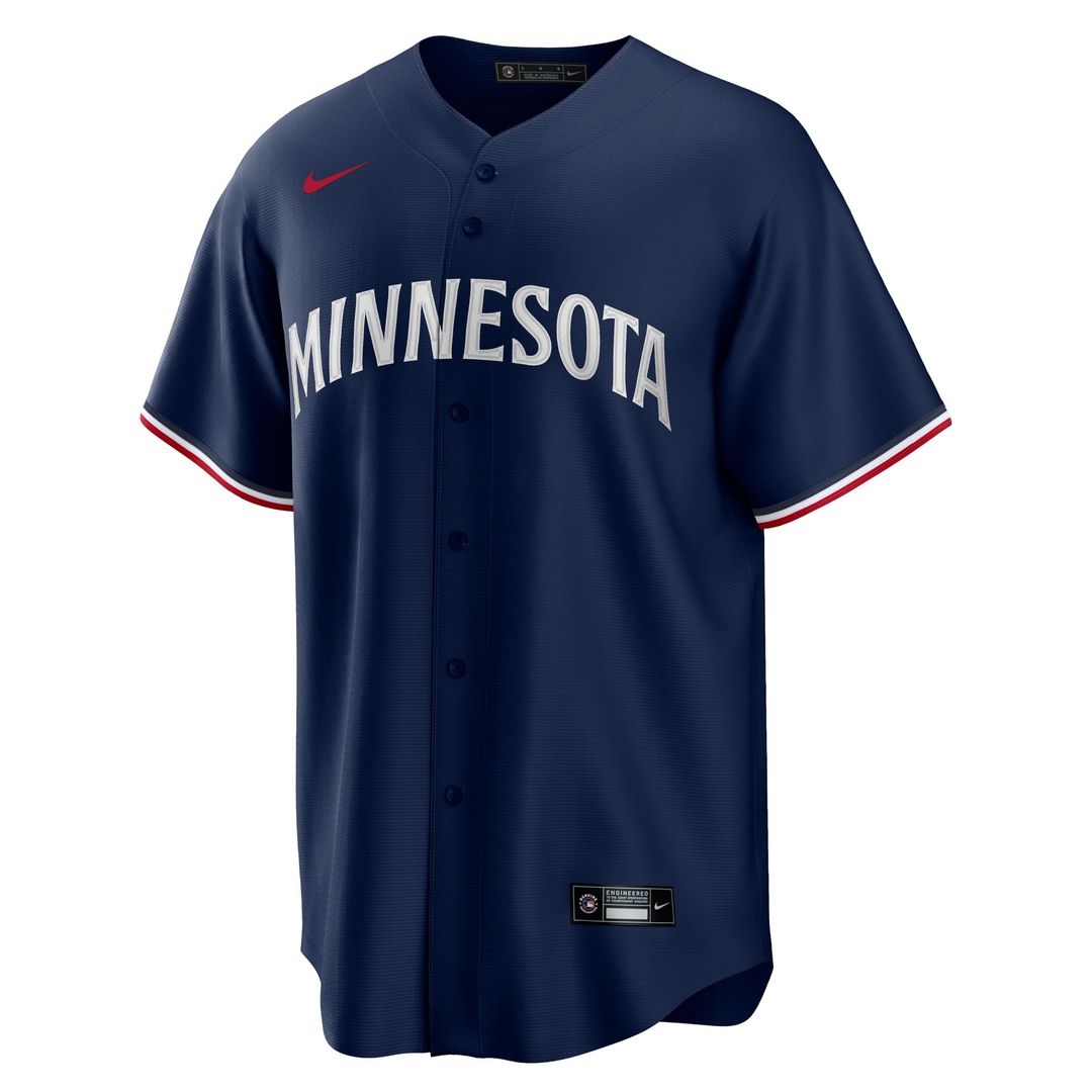 Minnesota Twins Alternate Replica Team Logo Jersey (Navy)