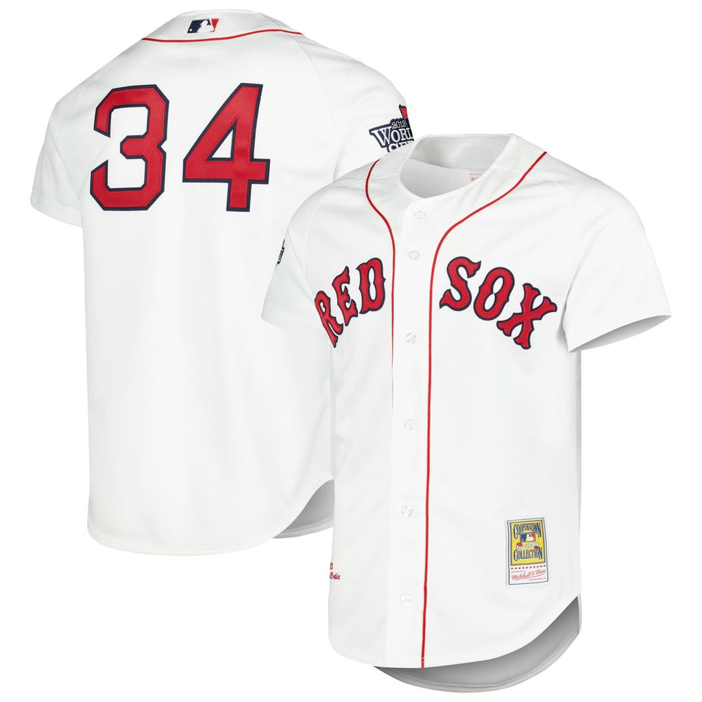 Boston Red Sox David Ortiz Cooperstown Authentic Jersey (White)