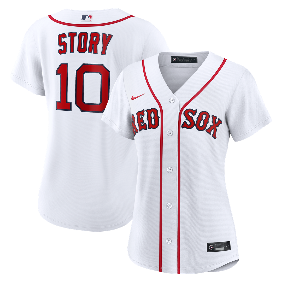 Boston Red Sox Trevor Story Women's Home Replica Jersey (White)