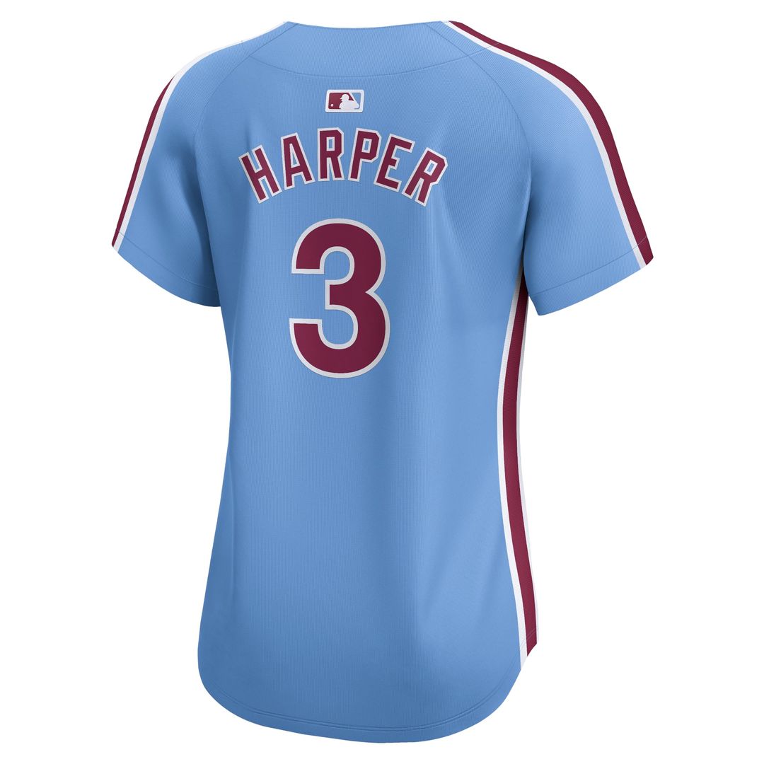 Philadelphia Phillies Bryce Harper Women's Alternate Limited Jersey (Light Blue)