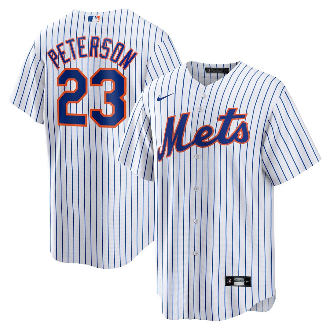 New York Mets David Peterson Home Replica Jersey (White)