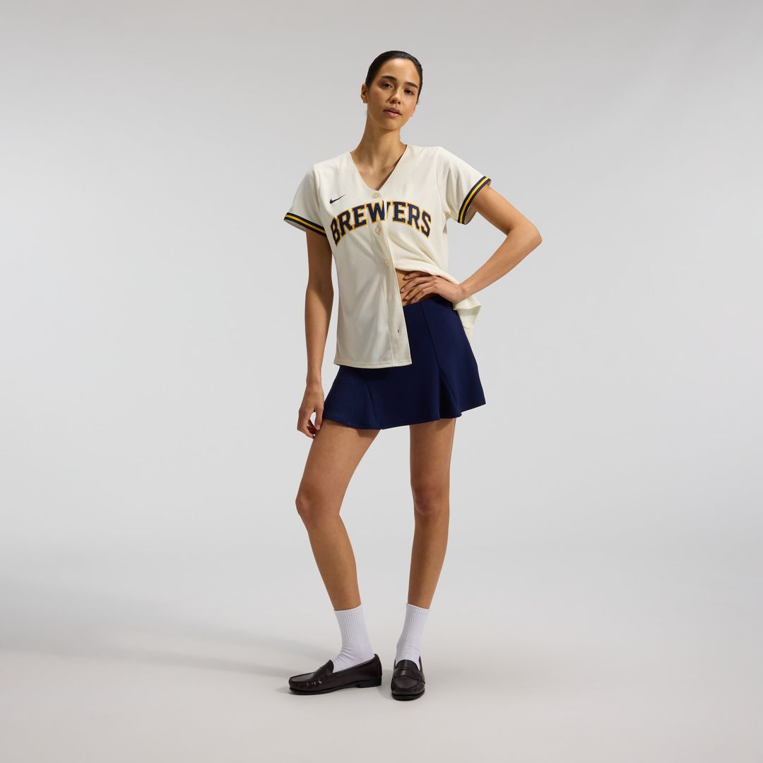 Milwaukee Brewers Sal Frelick Women's Home Replica Jersey (Cream)