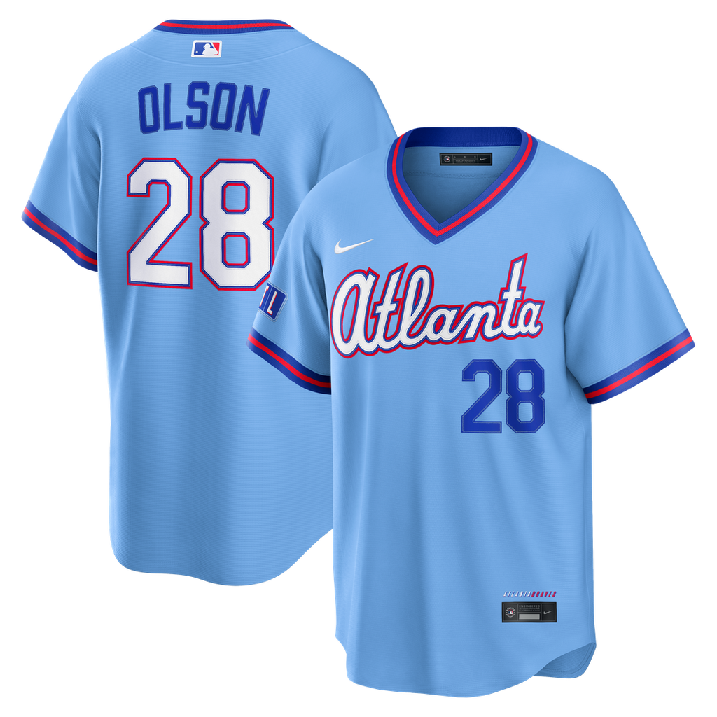 Atlanta Braves Matt Olson 2026 City Connect Stadium Jersey (Powder Blue)