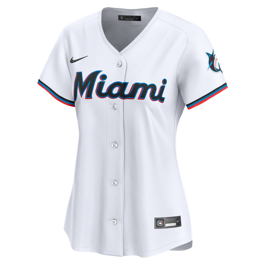 Miami Marlins Sandy Alcantara Women's Home Limited Jersey (White)