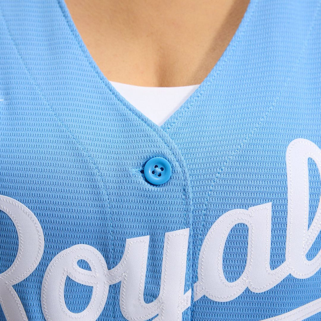 Kansas City Royals Women's Alternate Replica Team Logo Jersey (Light Blue)