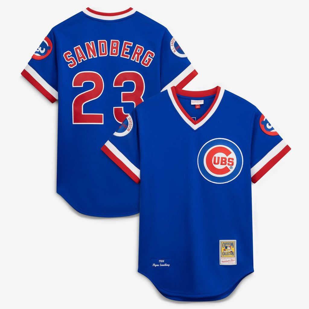 Chicago Cubs Ryne Sandberg 1984 Throwback Authentic Jersey (Royal)