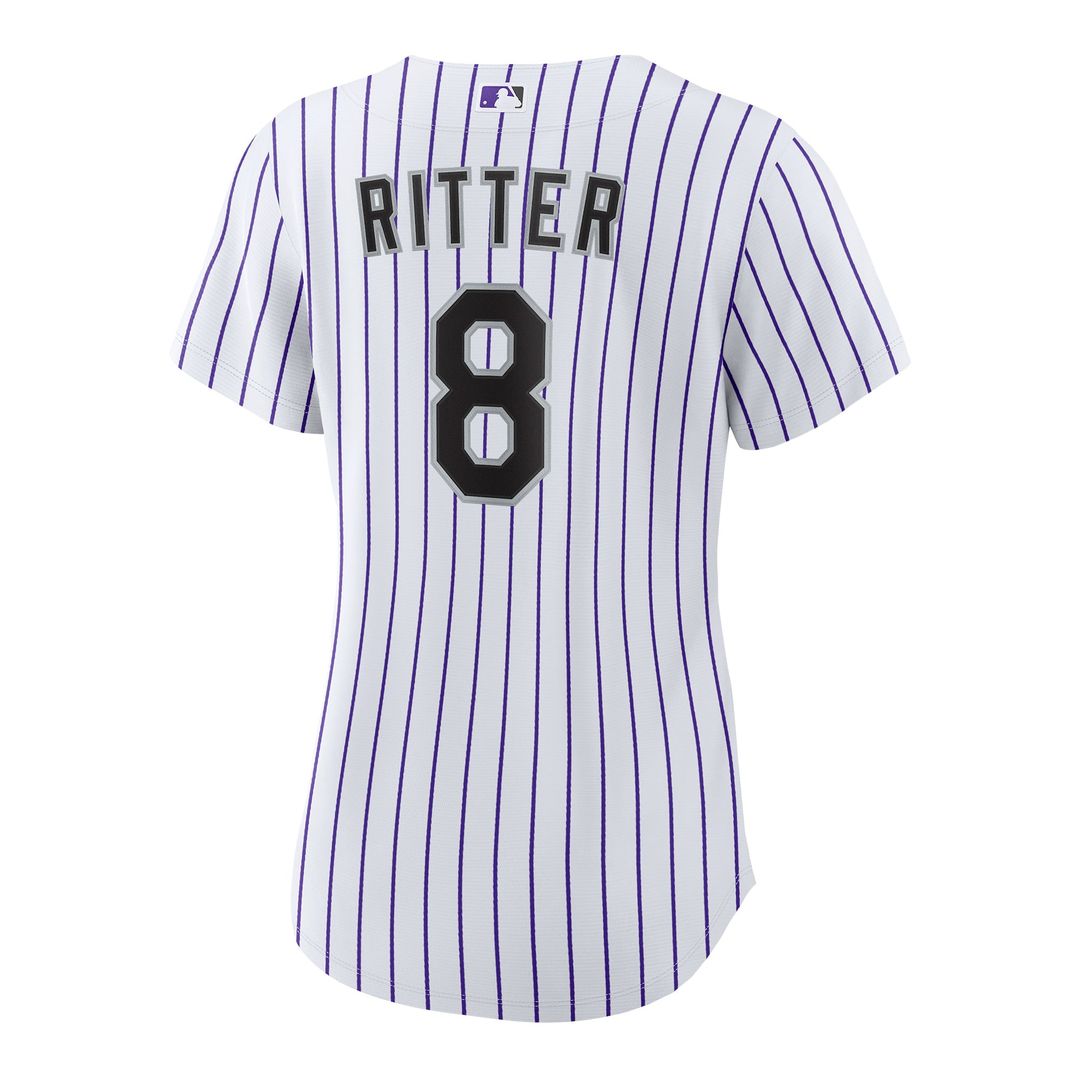 Colorado Rockies Ryan Ritter Women's Home Replica Jersey (White)