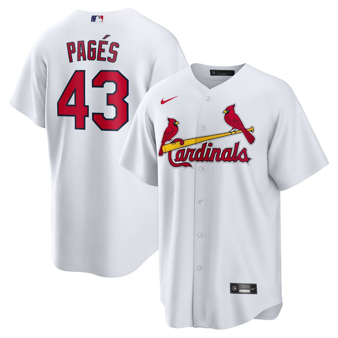 St. Louis Cardinals Pedro Pagés Home Replica Jersey (White)