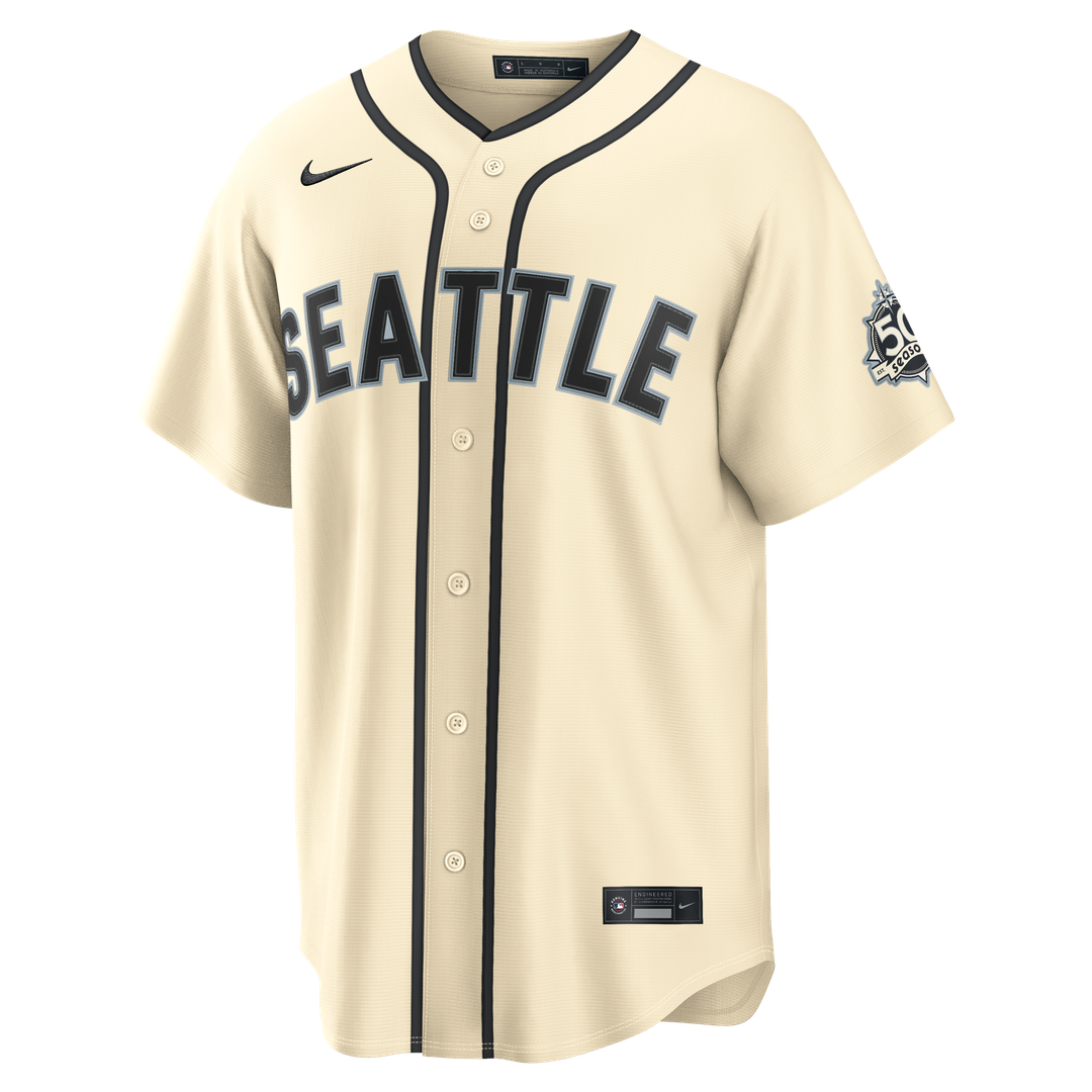 Seattle Mariners Cal Raleigh Alternate Stadium Jersey (Cream)