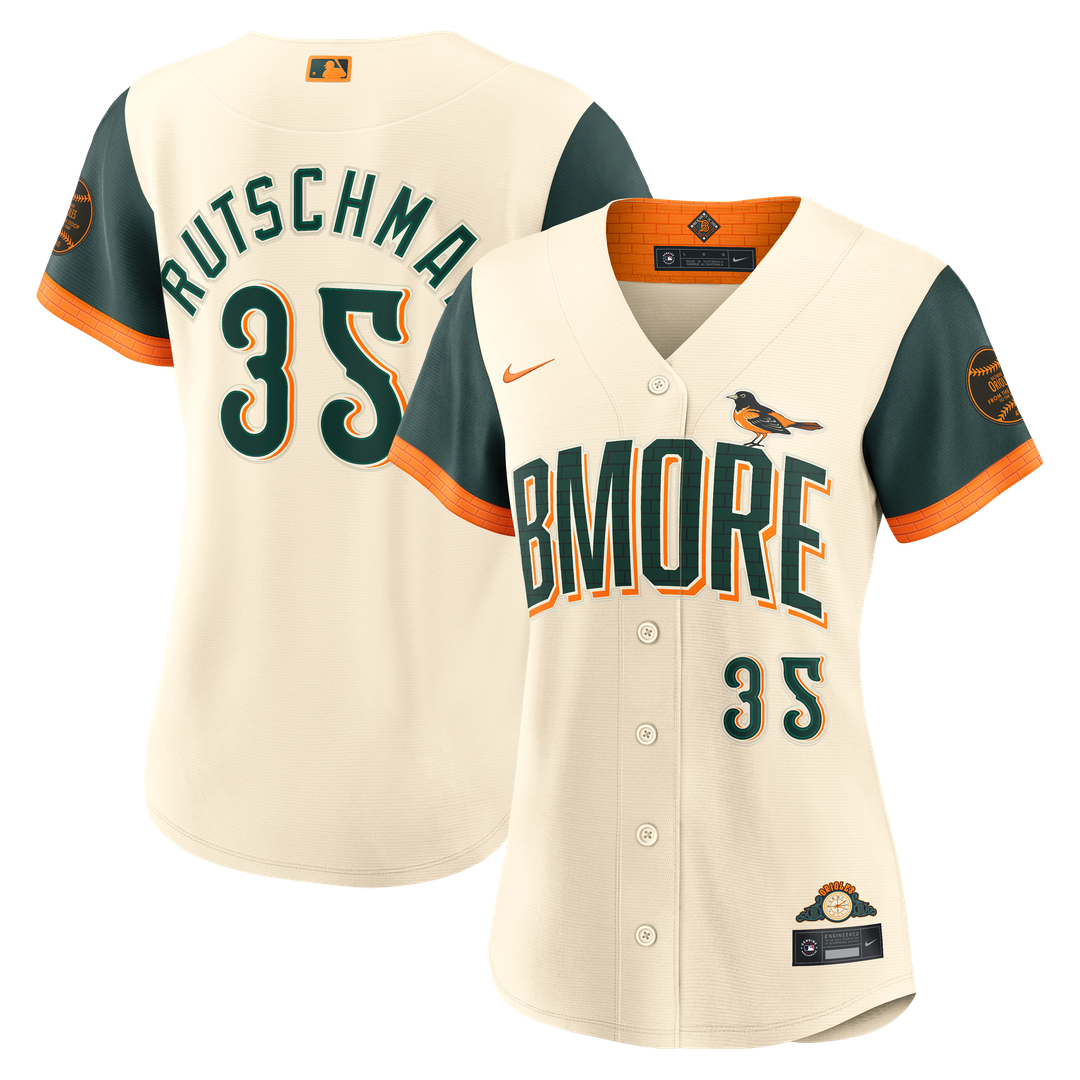 Baltimore Orioles Adley Rutschman Women's 2026 City Connect Stadium Jersey (Cream)