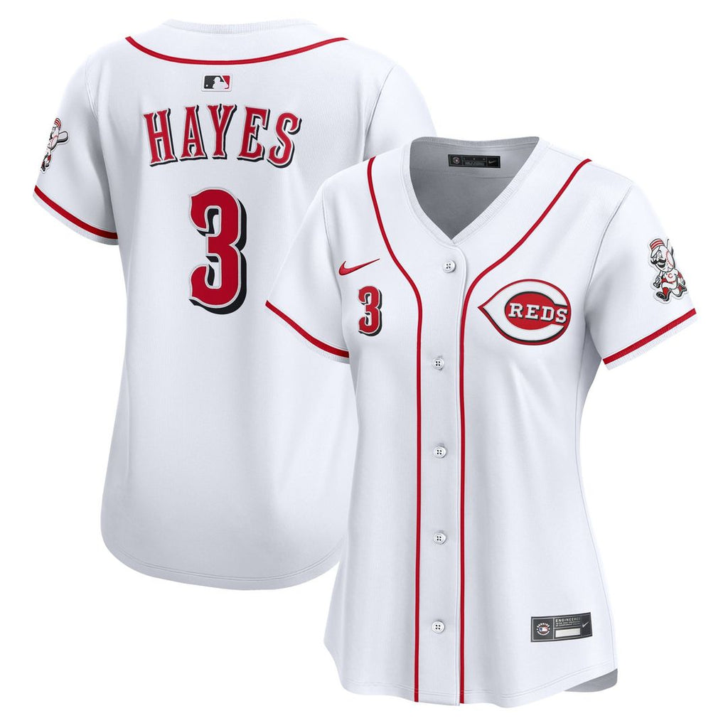 Cincinnati Reds Ke'Bryan Hayes Women's Home Limited Jersey (White)