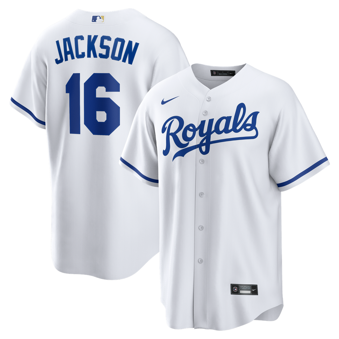 Kansas City Royals Bo Jackson Home Retired Replica Jersey (White)