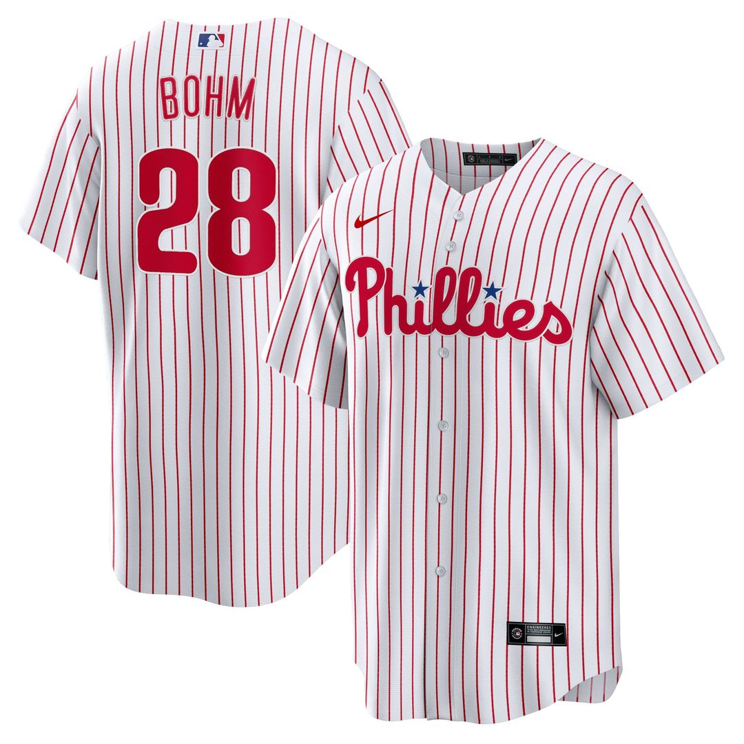 Philadelphia Phillies Alec Bohm Replica Jersey (White)