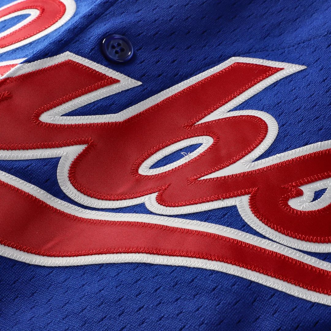 Chicago Cubs Ryne Sandberg Cooperstown 1996 Mesh Batting Practice Button-Up Jersey (Royal)