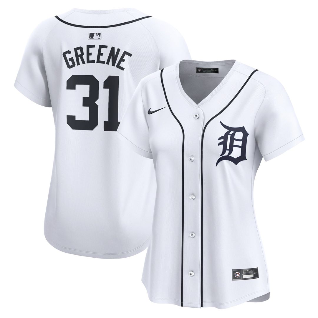 Detroit Tigers Riley Greene Women's Home Limited Jersey (White)