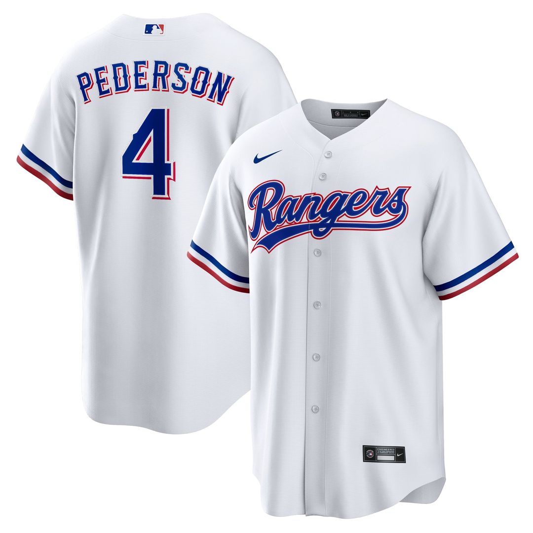 Texas Rangers Joc Pederson Home Replica Jersey (White)