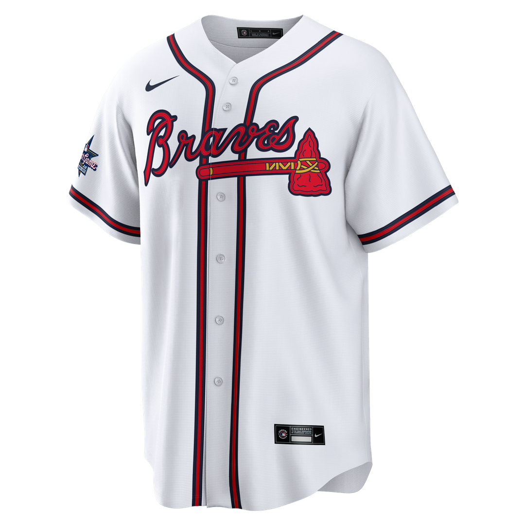 Atlanta Braves Deion Sanders Home Retired Replica Jersey (White)