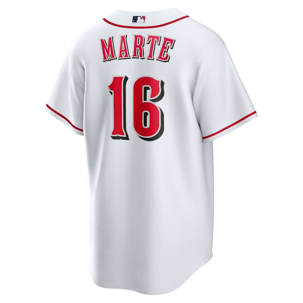 Cincinnati Reds Noelvi Marte Home Replica Jersey (White)