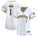 Pittsburgh Pirates Women's #1 Mom Home Limited Jersey (White)