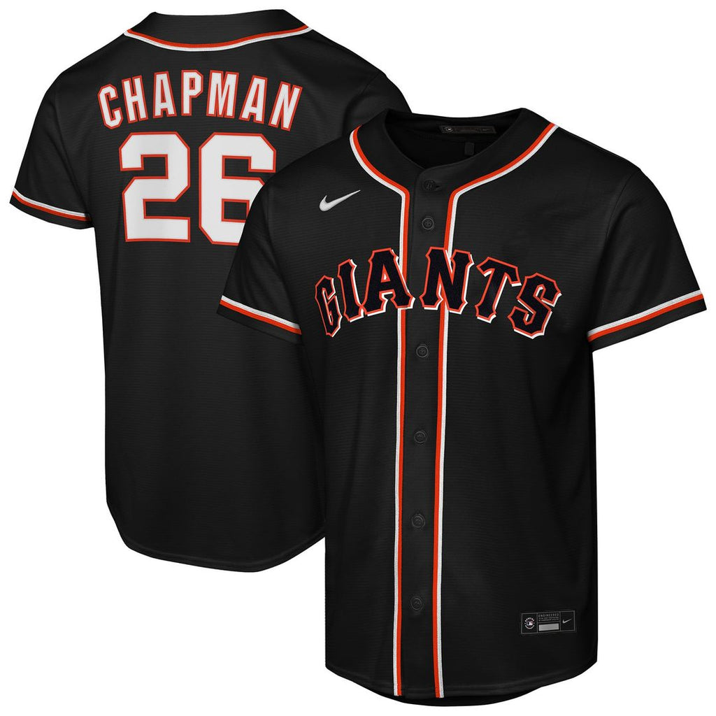 San Francisco Giants Matt Chapman Youth Fashion Replica Jersey (Black)