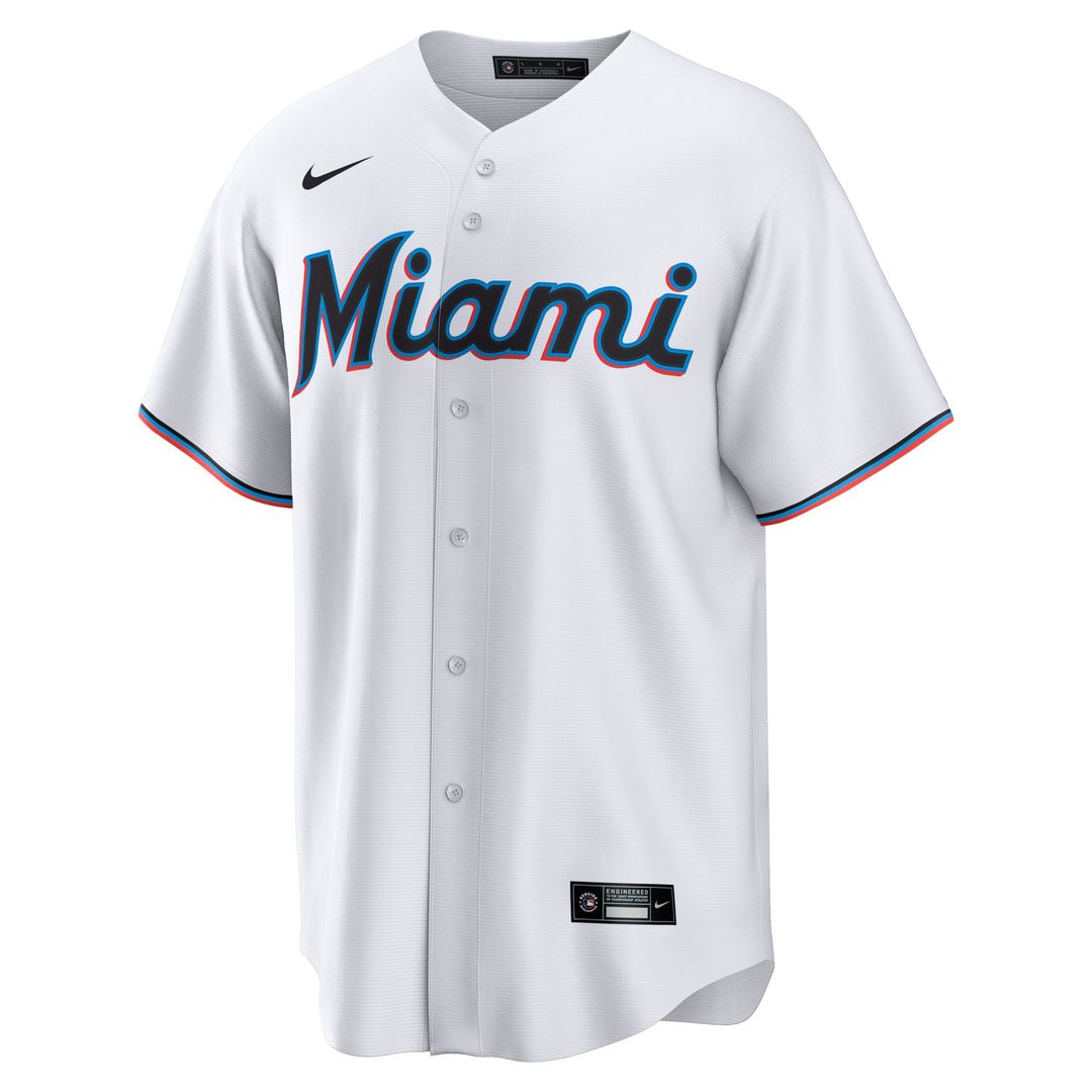 Miami Marlins Agustín Ramírez Home Replica Jersey (White)