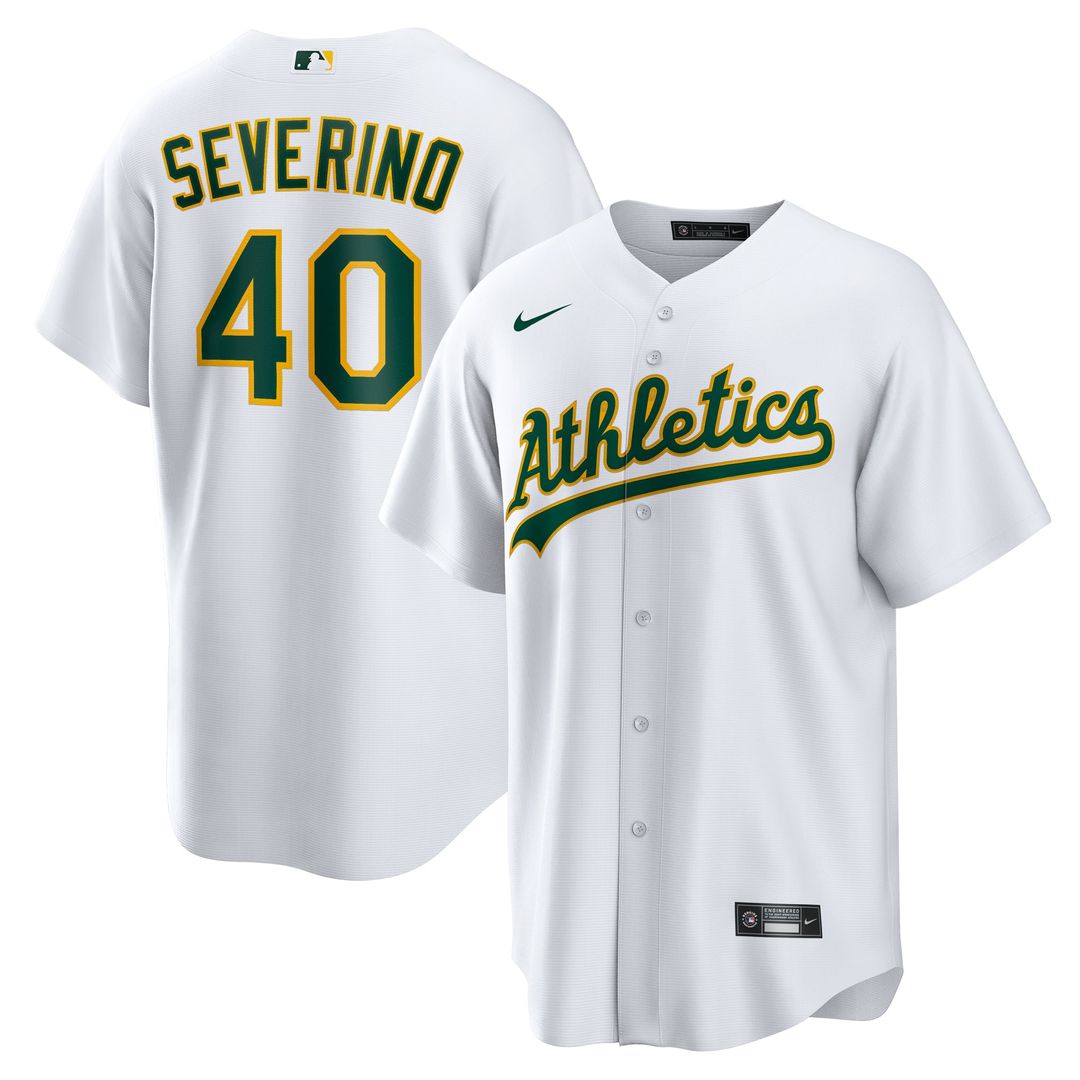 Athletics Luis Severino Home Replica Jersey (White)