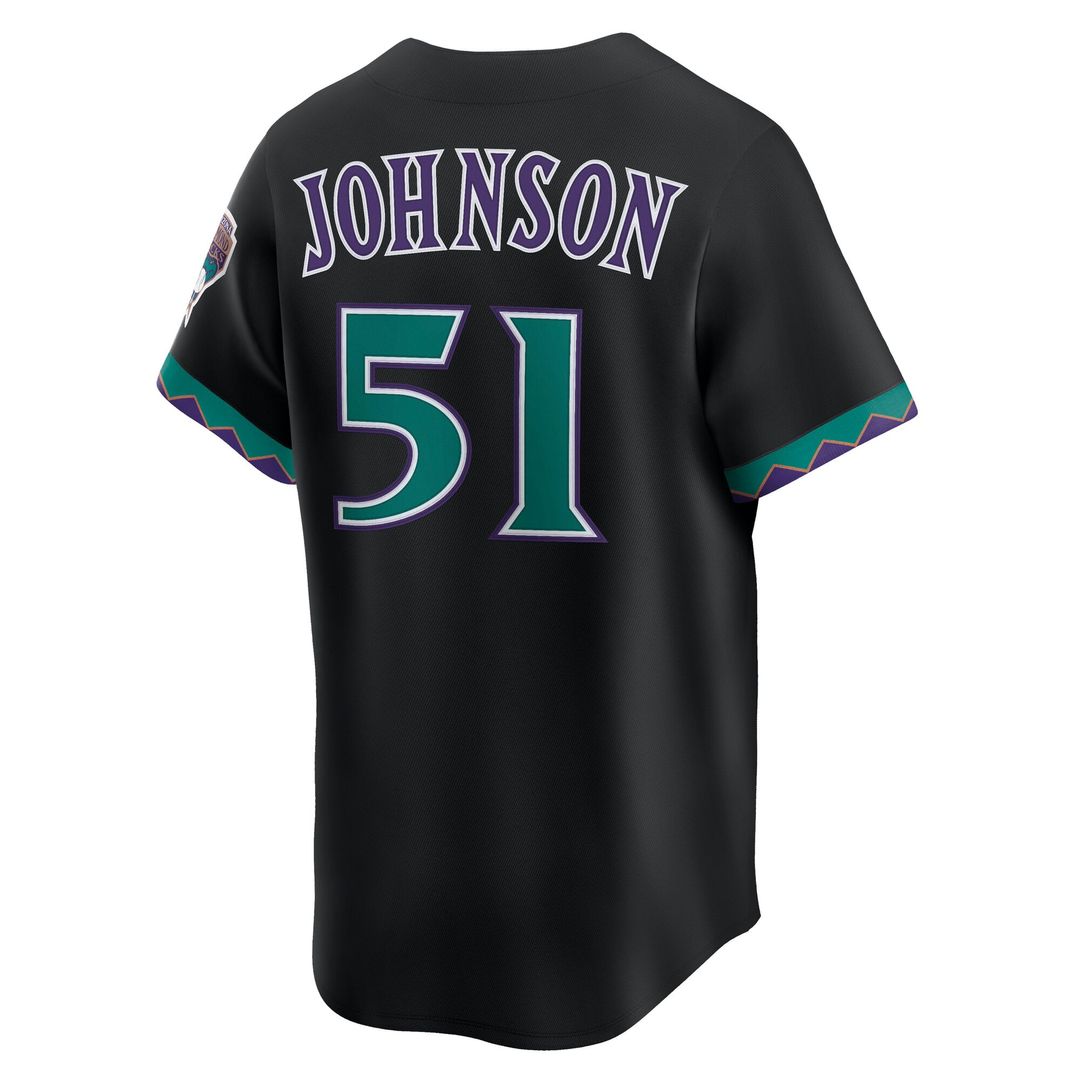 Arizona Diamondbacks Randy Johnson Throwback Cooperstown Limited Jersey (Black)