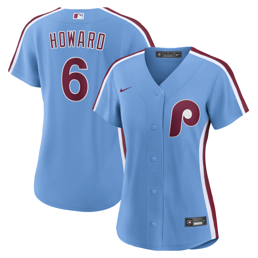 Philadelphia Phillies Ryan Howard Women's Replica Jersey (Light Blue)
