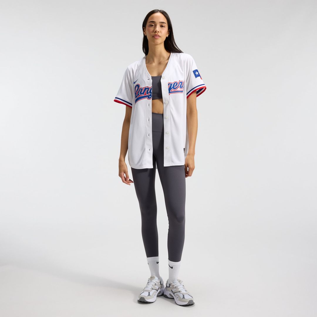 Texas Rangers Women's Home Limited Jersey (White)