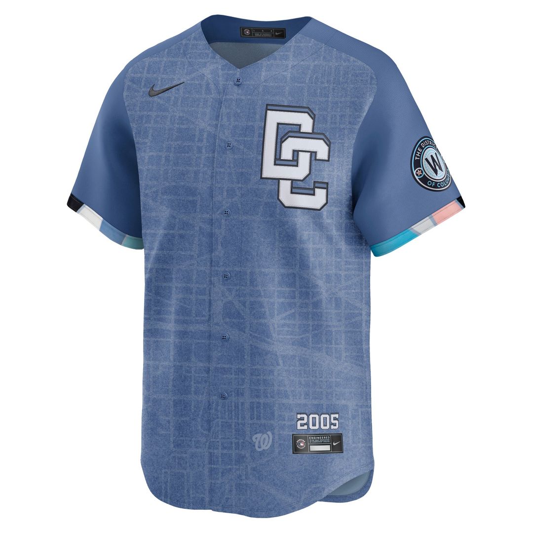 Washington Nationals CJ Abrams 2025 City Connect Limited Jersey (Blue)