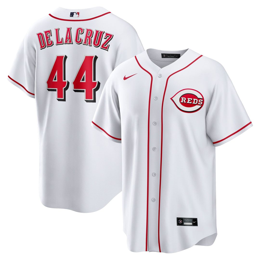 Cincinnati Reds Elly De La Cruz Home Replica Jersey (White)