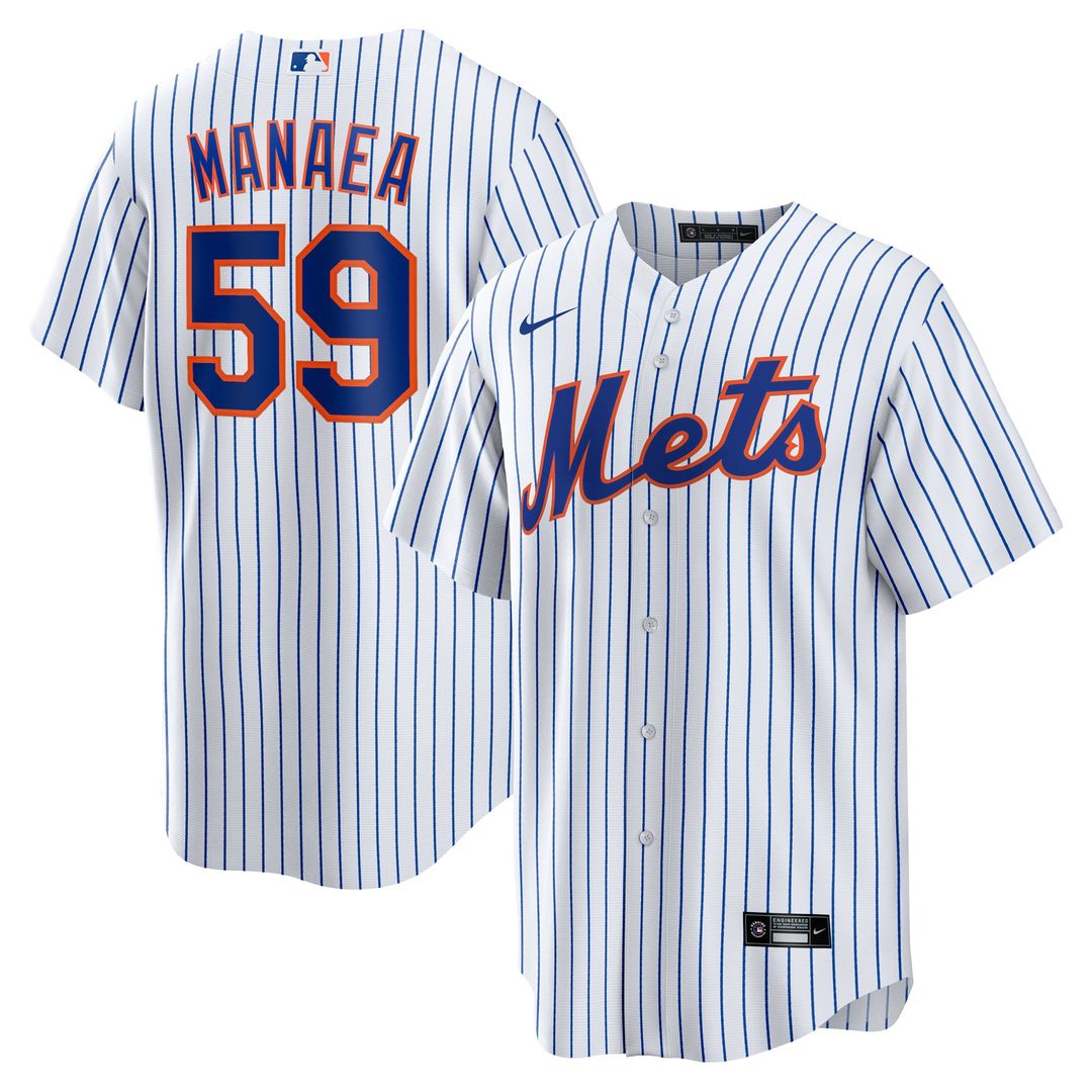 New York Mets Sean Manaea Home Replica Jersey (White)