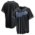 Kansas City Royals Fashion Replica Black Out Jersey