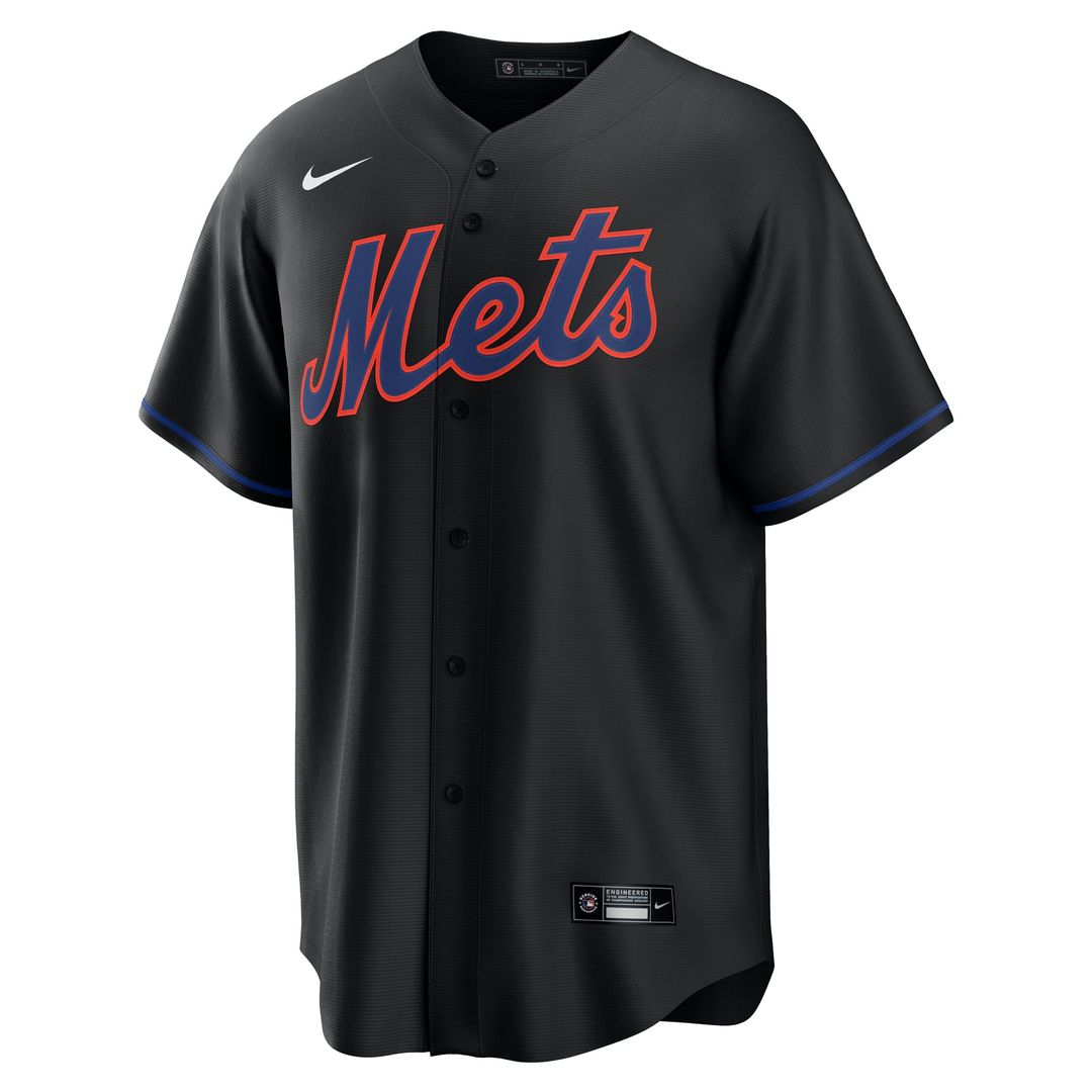 New York Mets Brandon Nimmo Alternate Replica Jersey (Black)
