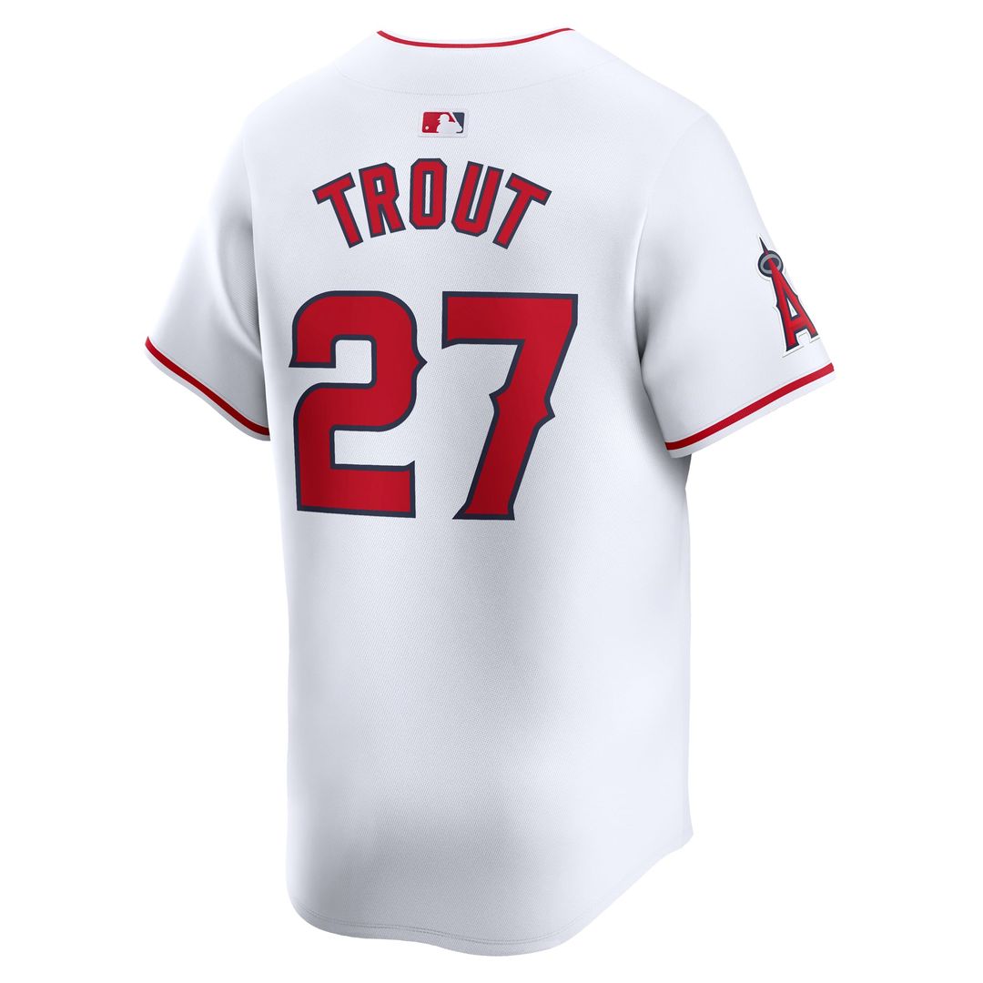 Los Angeles Angels Mike Trout Youth Home Limited Jersey (White)