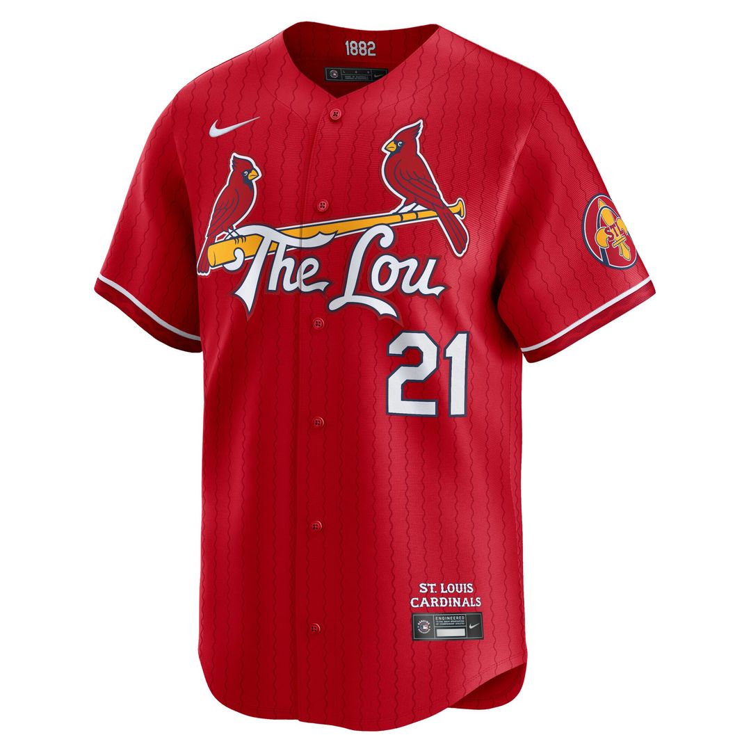 St. Louis Cardinals Lars Nootbaar City Connect Limited Jersey (Red)