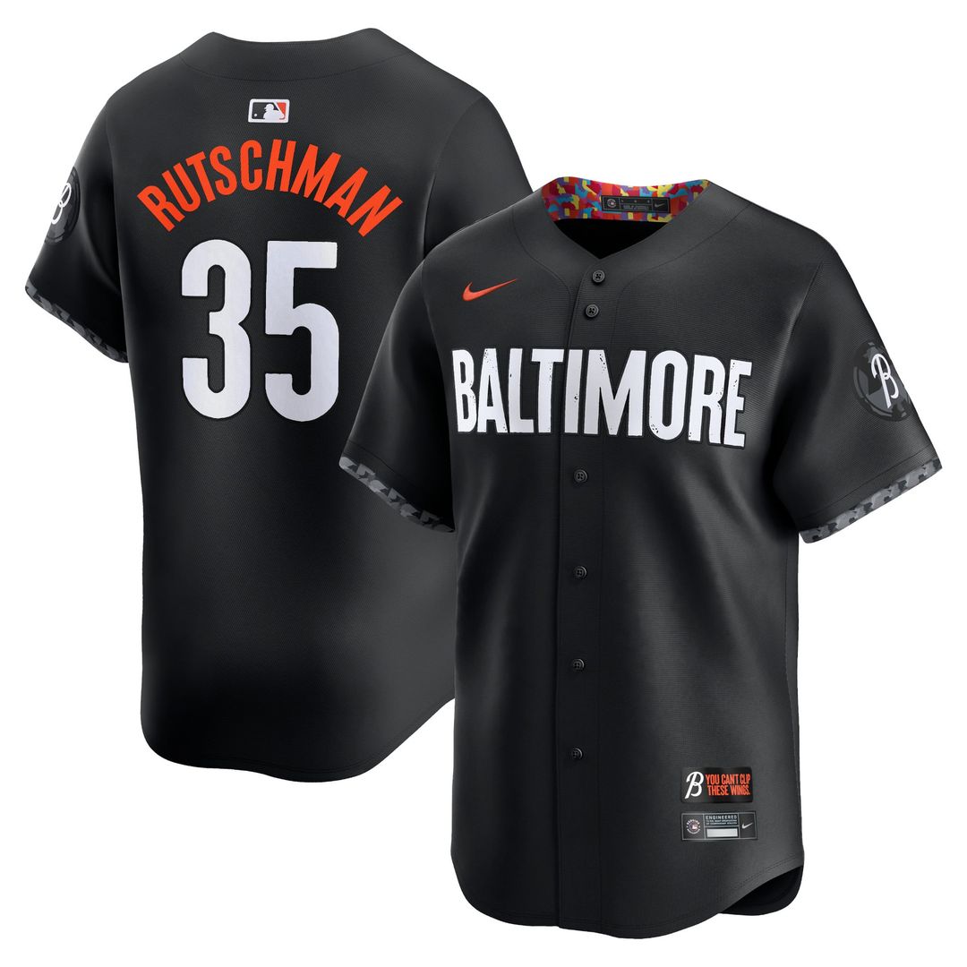 Baltimore Orioles Adley Rutschman City Connect Limited Jersey (Black)
