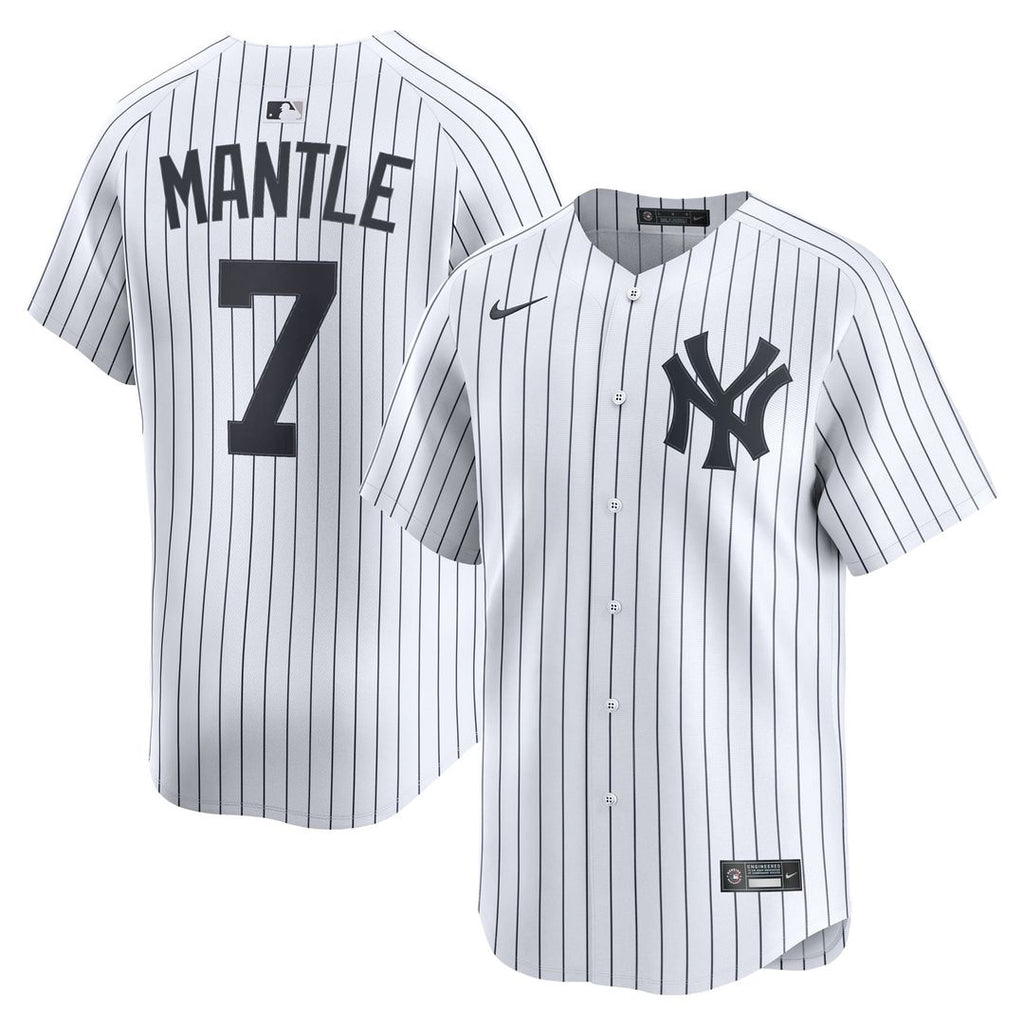 New York Yankees Mickey Mantle Home Limited Jersey (White)
