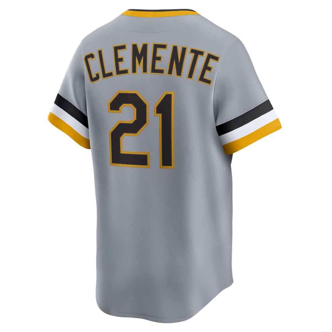Pittsburgh Pirates Roberto Clemente Throwback Cooperstown Limited Jersey (Gray)