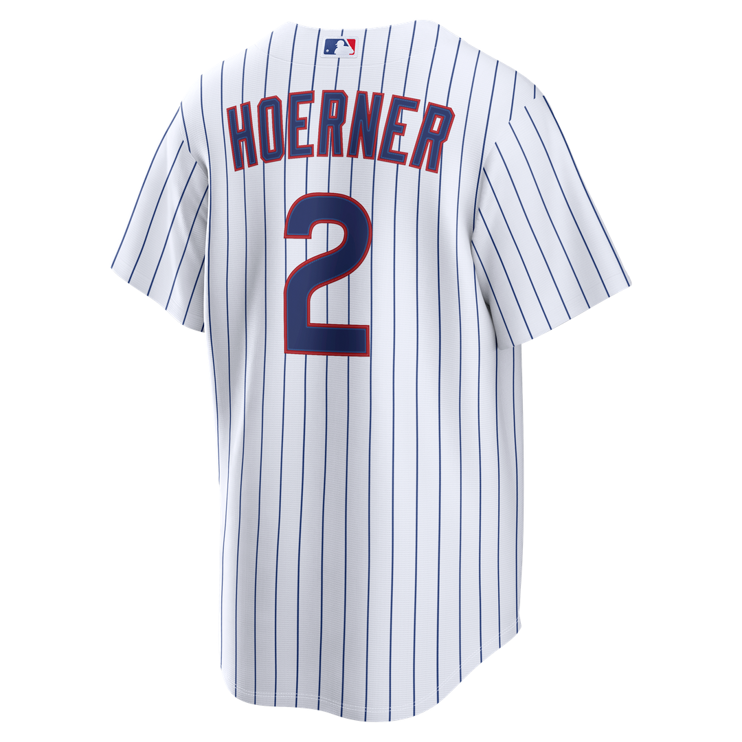Chicago Cubs Nico Hoerner Home Replica Jersey (White)